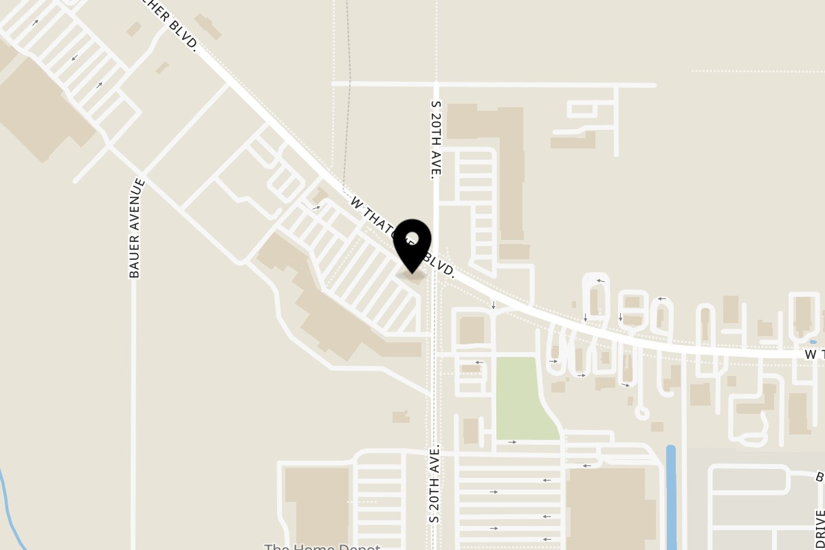 Map showing the location of JD's Grill House on 2019 US-70 in Thatcher